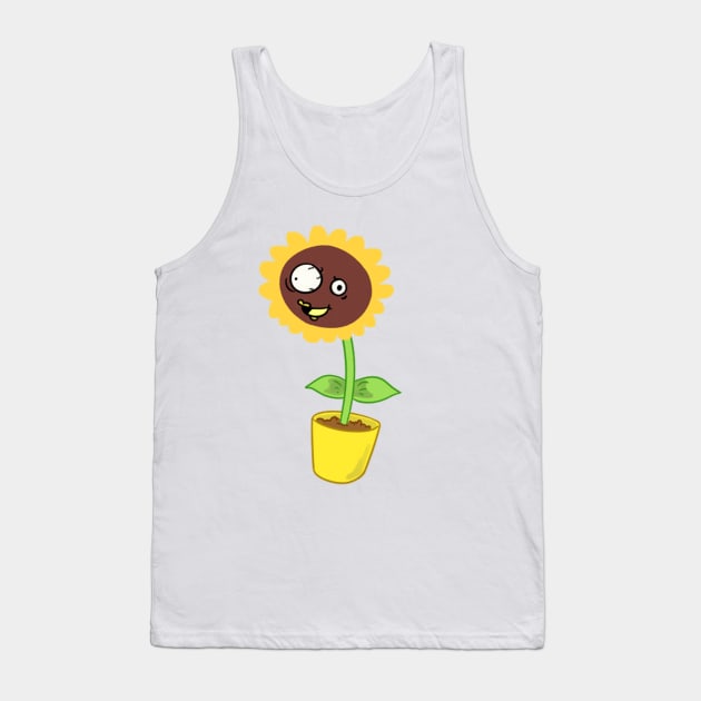 Sunflower Tank Top by DrinkingQuest